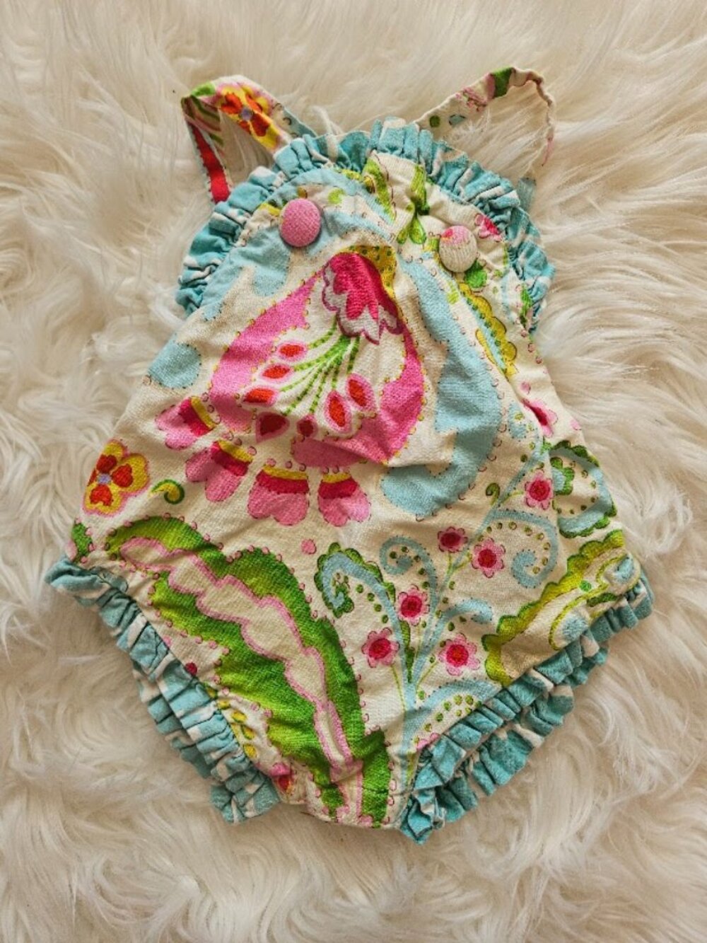Fireflies & fairytales vintage bubble ruffle Y2K cottagecore bodysuit one piece
